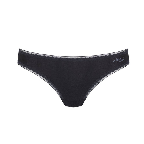Figi Brazylijskie 2 pak Damskie Sloggi go - black