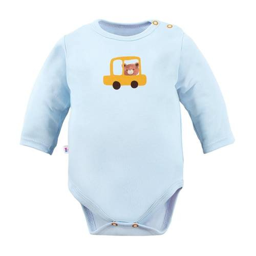 Body z długim rękawem Cars & Bears" Eevi-  niebieski