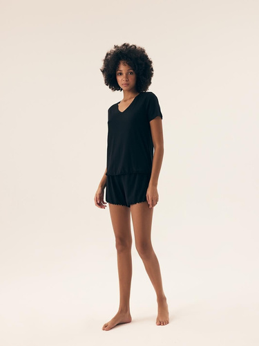 43022 Noves Piżama Damska Henderson - czarny