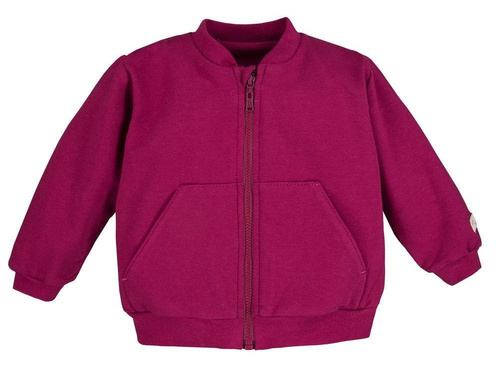 Bluza dresowa rozpinana "SIMPLY COMFY" Ewa Klucze- bordo
