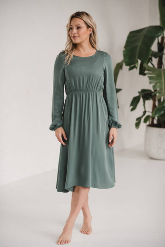 Lovely Dress Midi sukienka ciążowa i do karmienia Milk&Love miętowy