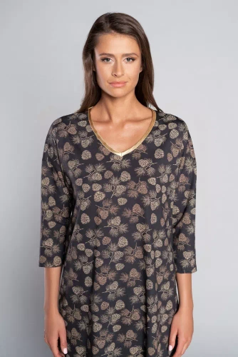 Pinnia koszula damska 3/4 Italia Fashion - druk