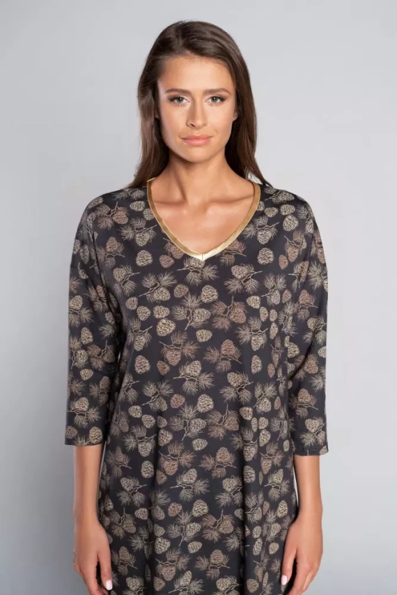 Pinnia koszula damska 3/4 Italia Fashion - druk