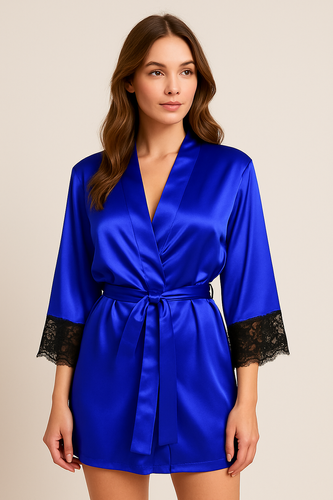 Adelaide Podomka Szlafrok Damski Dkaren - Modrak