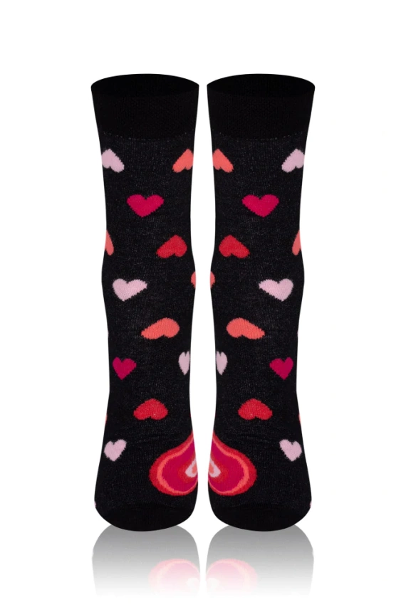 M30D Serce Italian Fashion Skarpety męskie - czarny