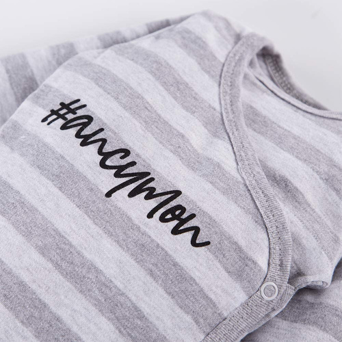 Ancymon Eevi Body niemowlęce 2-pak - szary/zielony