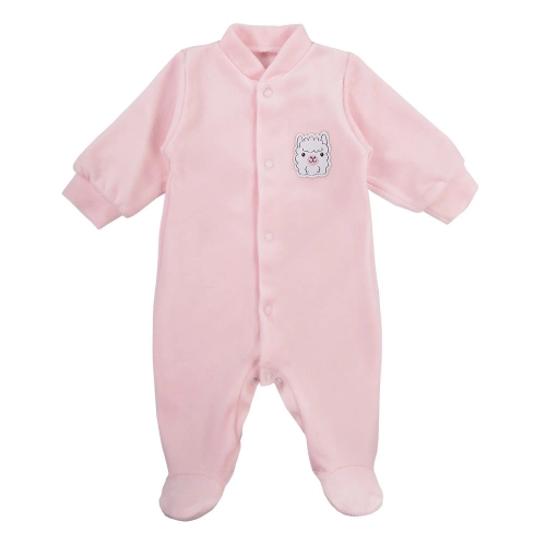 "Baby Love" Ewa Klucze Pajac welurowy z naszywką- szary