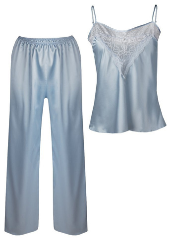 Melanie Komplet Damski Piżama DKaren - baby blue
