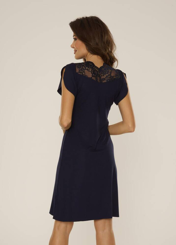 754 Lilian Koszulka nocna De Lafense- granatowy