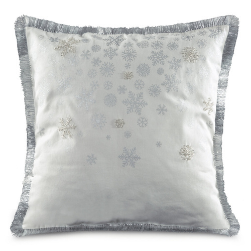 Chp 115 Poszewka świąteczna bombki Eurofirany biały/srebrny