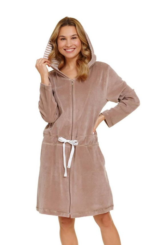 Szlafrok damski Doctor Nap SWO.1008.beige