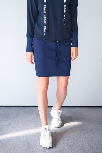 128 Dresowa Sukienka  MIRACLE- granatowy