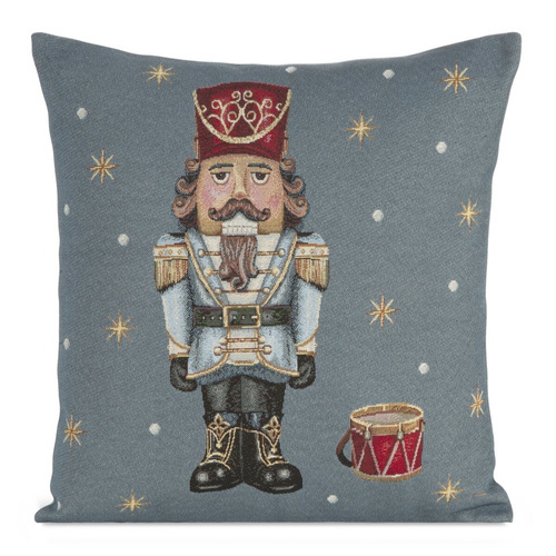 Chp 6079 Poszewka świąteczna gobelinowa Dziadek do orzechów Eurofirany popielaty