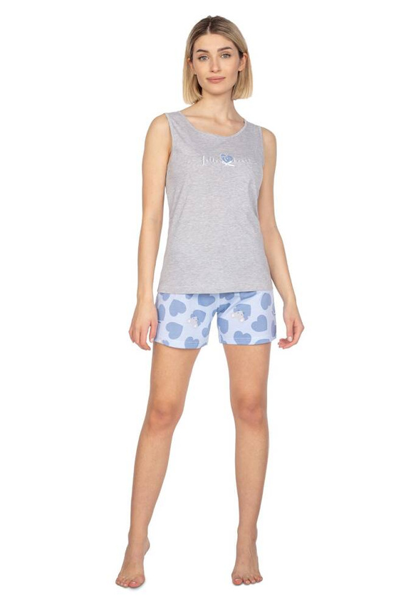 664 Piżama damska Regina -szary