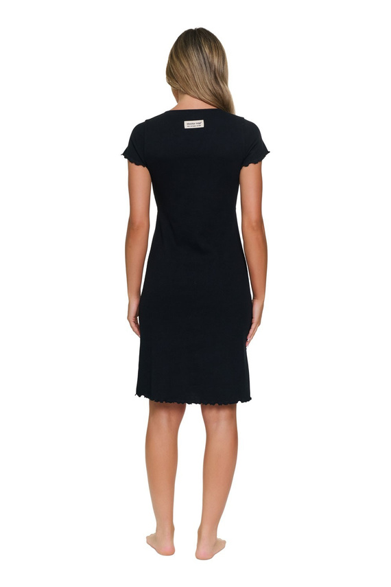 Doctor Nap 7303 Koszula Nocna 95% Bawełna Kopertowa- black