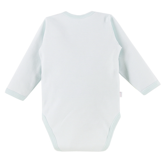 Big Bear Eevi Body z długim rękawem rozpinane - miętowy paski