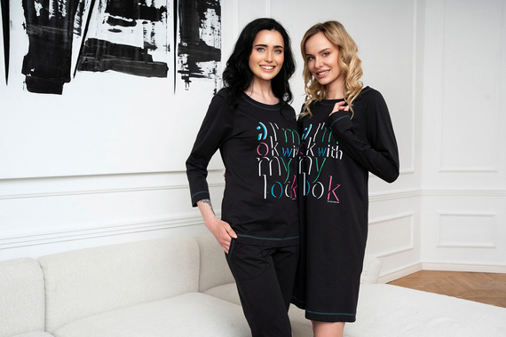 Olza koszula nocna Italian Fashion - czarny