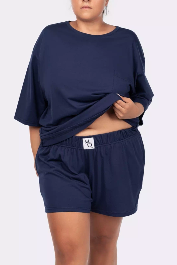 Joy shortsleeve Piżama damska Mona navy