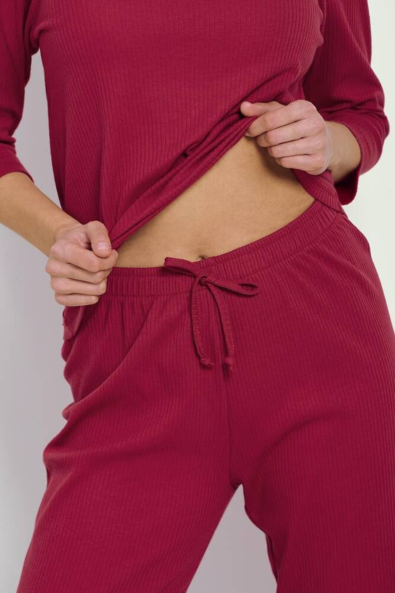 3355 Berry Piżama damska Taro - bordowy