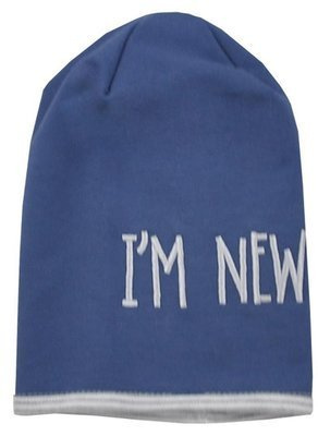 Czapka bawełniana "Im New" Koala -niebieski