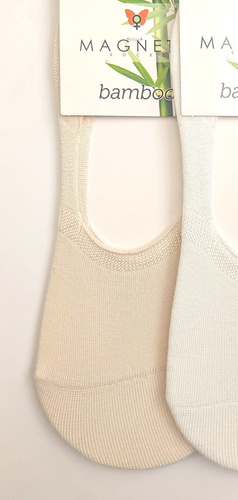 Stopki baleriny Bamboo Magnetis 251145 silikon cienkie komfort beige