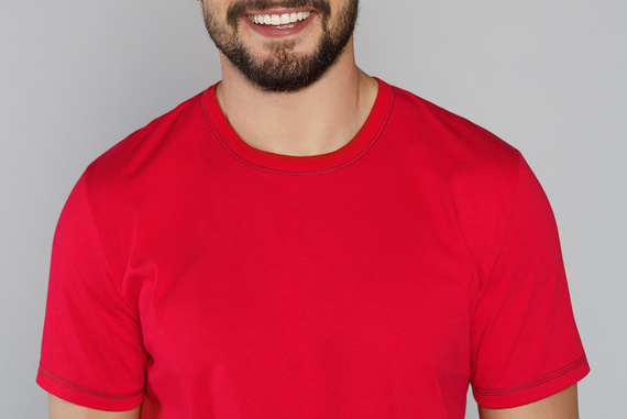 Narwik Piżama Męska krótki rękaw, długie spodnie Italian Fashion- czerwony/druk