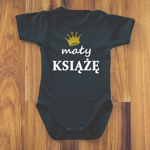 Body krótki rękaw "Mały Książe" Moocha czarne