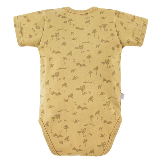 Sahara Eevi Body dziecięce z krótkim rękawem - żółty