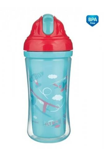 CA74/052 Bidon ze składaną silikonową rurką samolot Canpol Babies