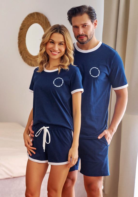 7218 Piżama Męska Doctor Nap - navy blue
