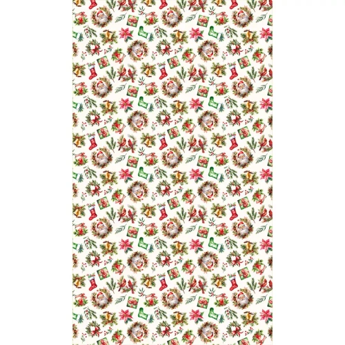 C03 Obrus świąteczny czerwony Markizeta – wodoodporny, elegancki, polska produkcja