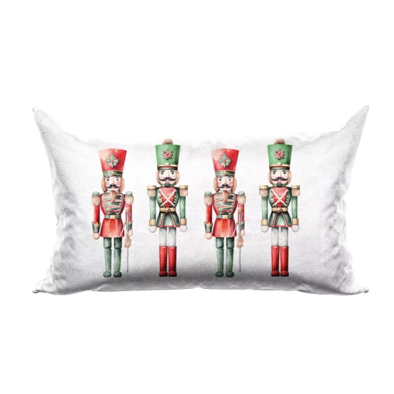 PBN279 Dziadki do orzechów Poszewka świąteczna Markizeta