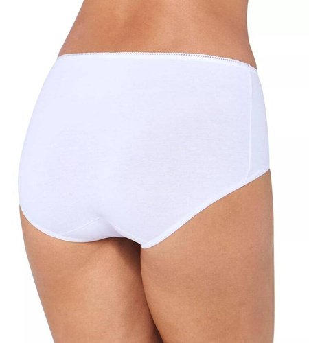 24/7 Cotton Midi 10167187 Figi Damskie Sloggi - biały
