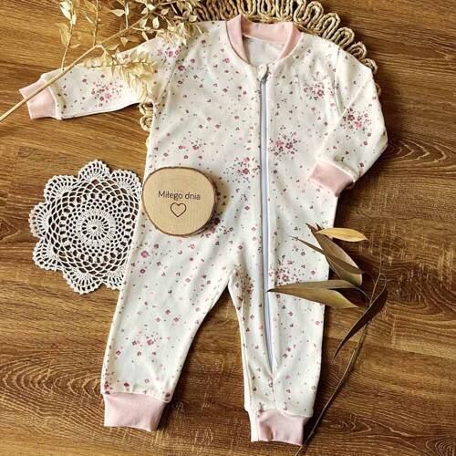 PS14341 Łączka Mamatti pajacyk niemowlęcy bez stópek