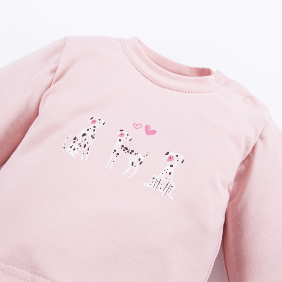 Dogs & Spots Eevi Bluzka dla dziewczynki - róż