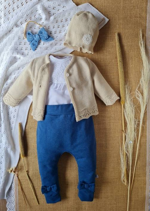 071DR Sophie Falbanka Body z długim rękawem Marija - biały