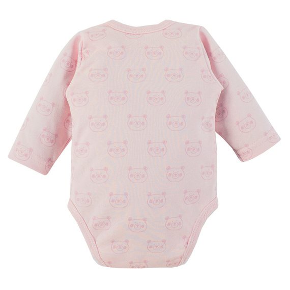Big Bear Eevi Body z długim rękawem rozpinane - różowy