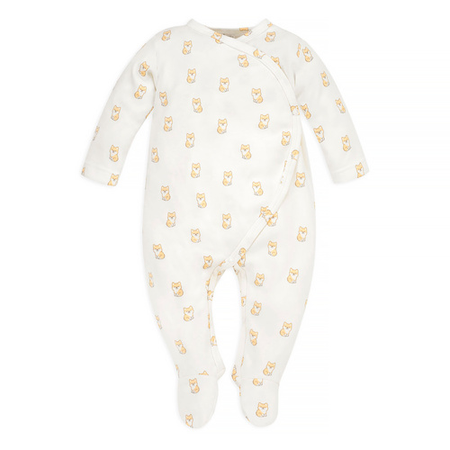 Lovely Day Pinokio Pajac niemowlęcy wiązany - ecru pieski