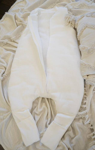 Muślin Śpiworek z nogawkami Belisima-ecru