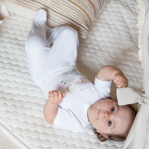 Mellow Ewa Klucze Półśpiochy niemowlęce - biały