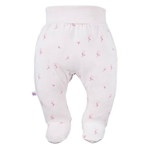 Petite Eevi Półśpiochy niemowlęce kwiatki kremowe