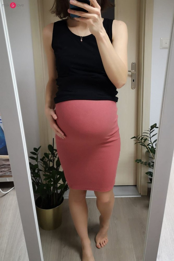 Spódnica ciążowa Tummy Milk&Love morska zieleń