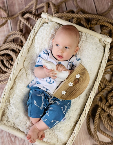 "BLUE SEA" Makoma T-shirt biały