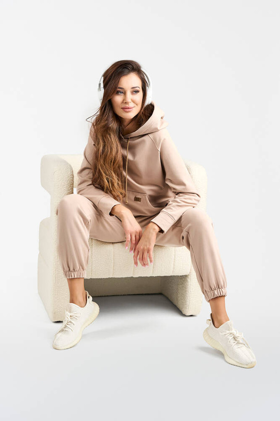 Viva Bluza damska z kapturem Fashion - beżowy