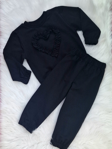 Mia Bluza dziecięca Bambarillo czarny– bawełna i elastan, miękka dzianina dresowa | Komfort i styl