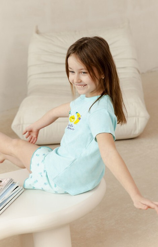 3384, 3385 Sweety Piżama dla dziewczynki Taro - turkusowa