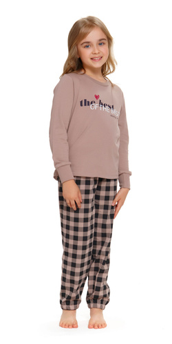 Piżama dziecięca 5218 Unisex Doctor Nap - beige