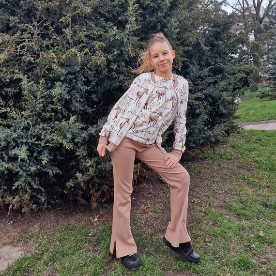 Horse Spodnie dzwony Bambarillo beżowy