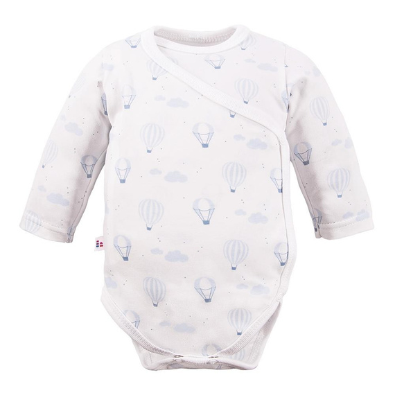 Petite Eevi Body rozpinane - białe w balony