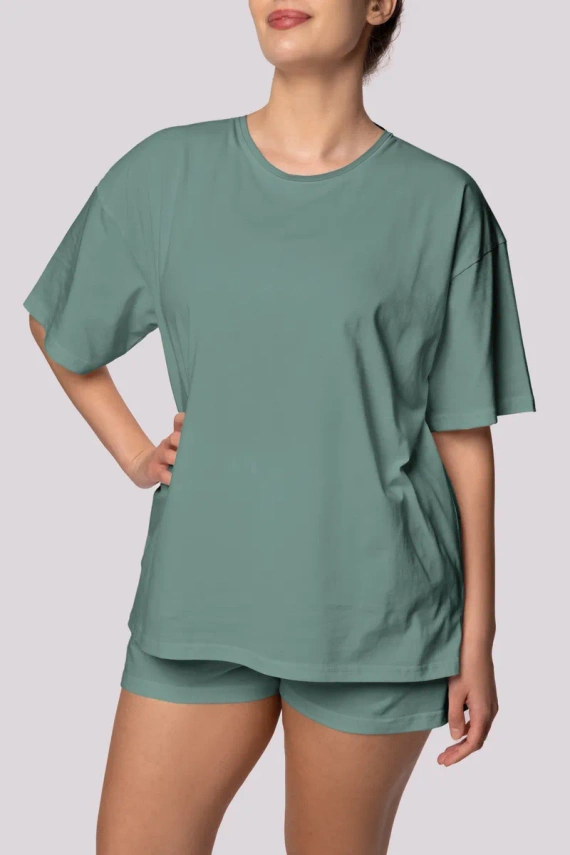 Bliss shortsleeve Piżama damska Mona oliwkowy